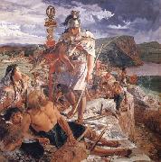 William Bell Scott The Romans Cause a Wall to be Built for the Protection of the South oil painting picture wholesale